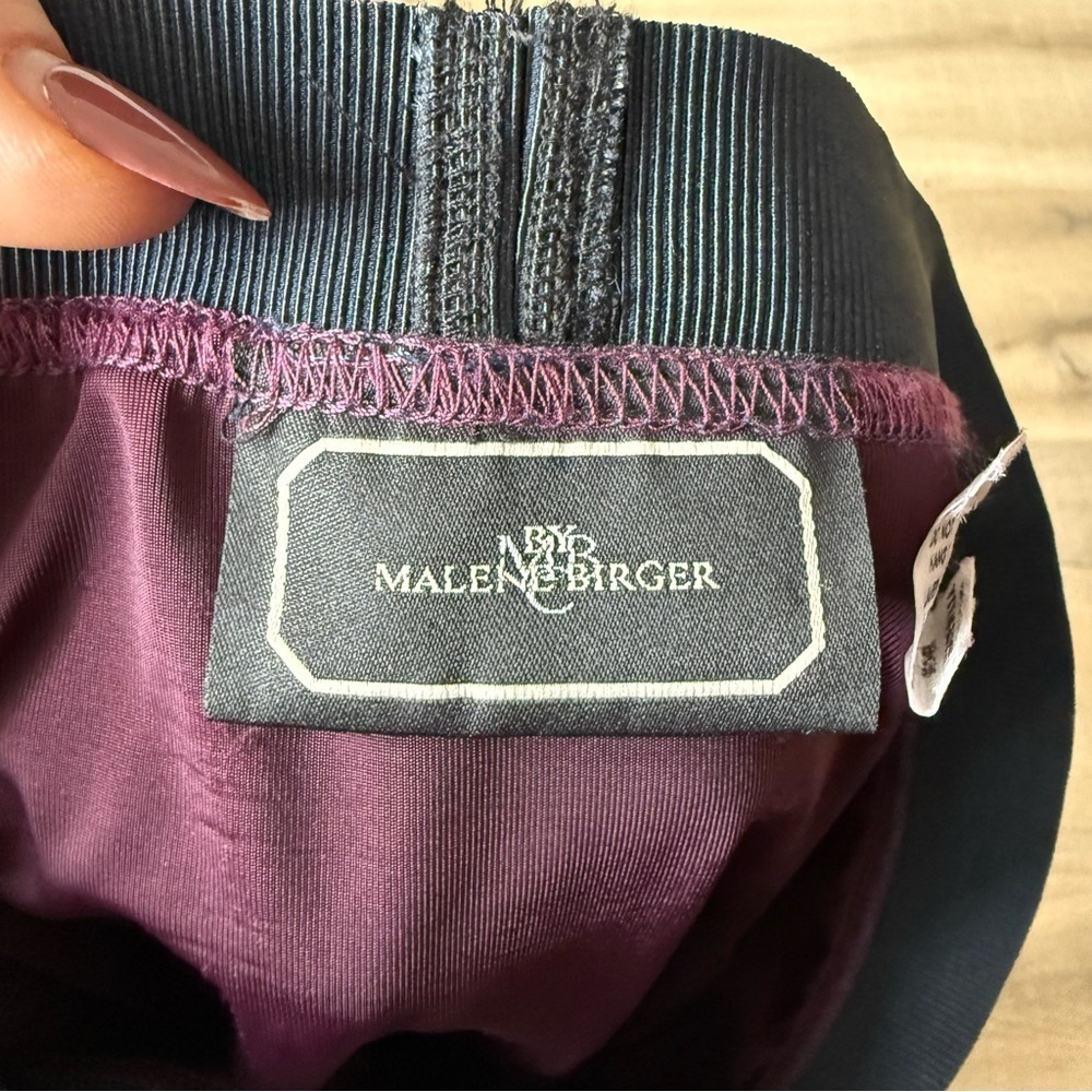 By Malene Birger navy & burgundy jacquard knit midi skirt - XS - Picture 4 of 4
